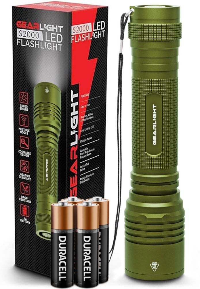Linterna GearLight S2000 LED táctica verde militar