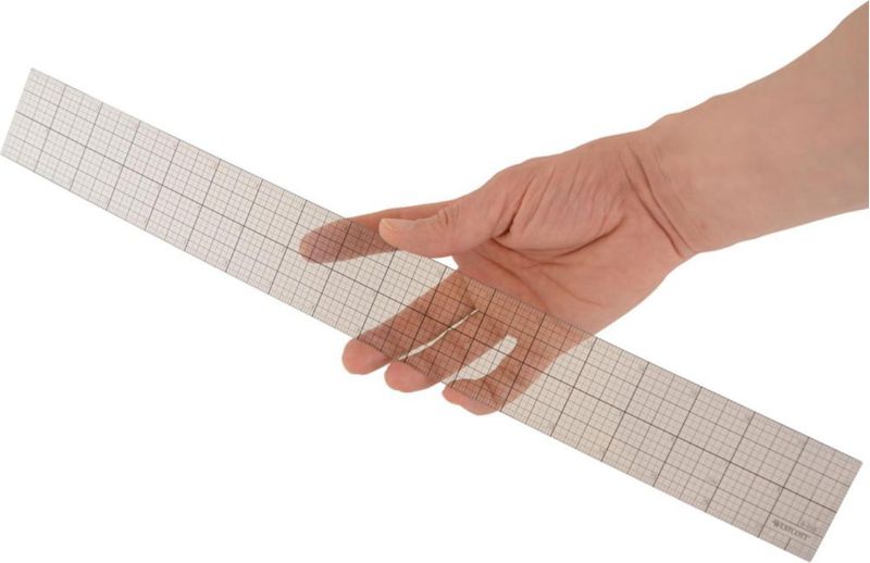 Regla Westcott 46 cm Transparente de Dibujo 2 × 18 pulgadas