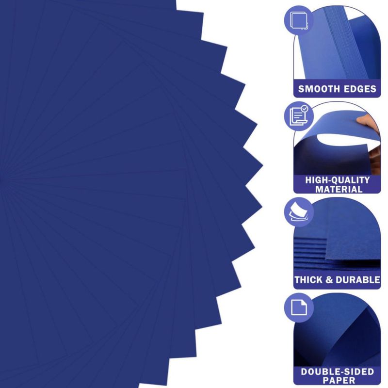 Cartulina Uncle Paul 30 cm Azul Marino 20 Hojas