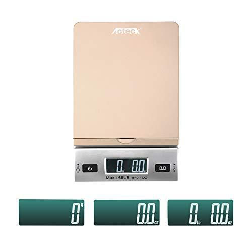 Balanza digital ACTECK 65 lb dorada 01 oz