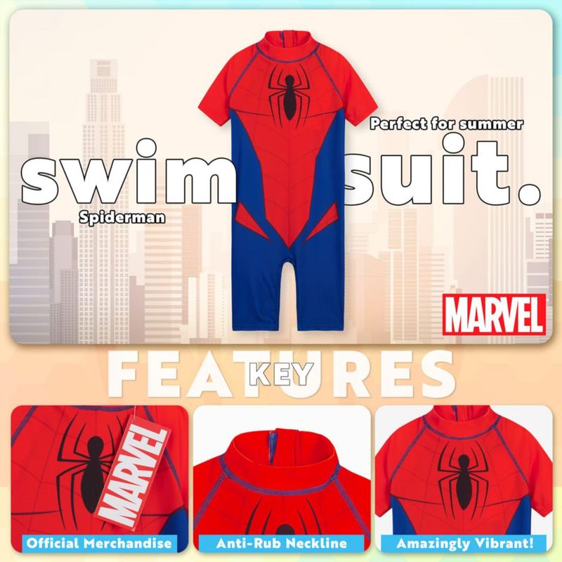 Traje de baño Get Trend Spiderman 3-4 años Rojo/Azul