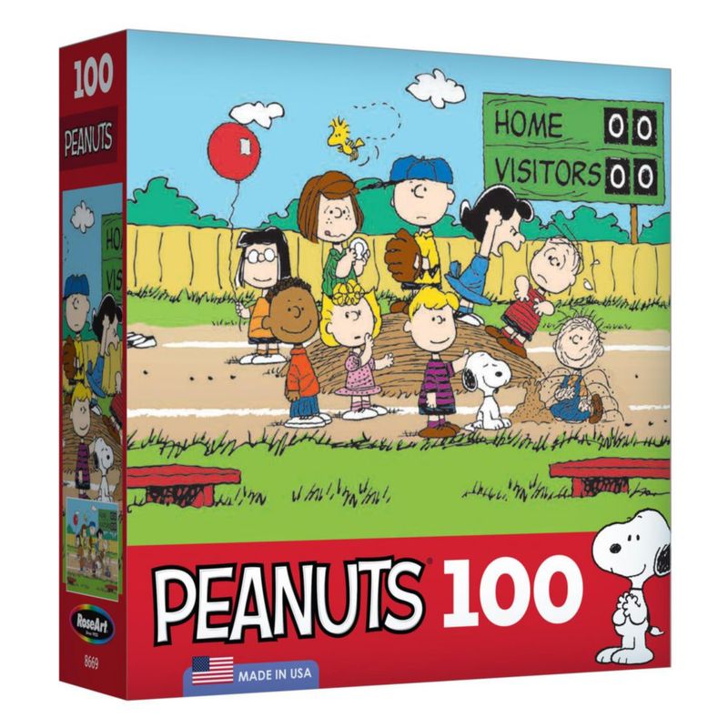 Rompecabezas RoseArt Peanuts Béisbol 100 piezas