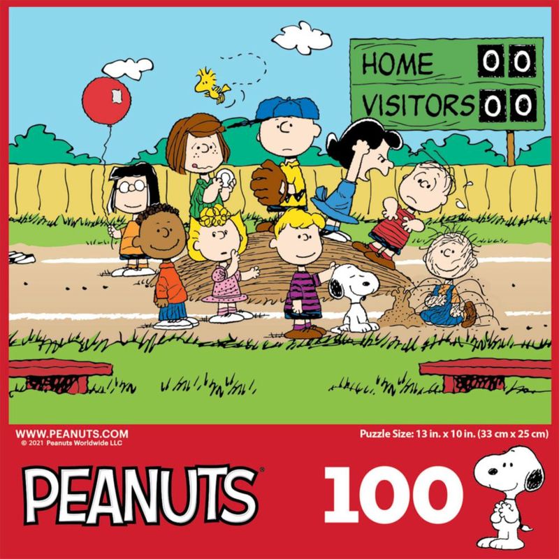 Rompecabezas RoseArt Peanuts Béisbol 100 piezas