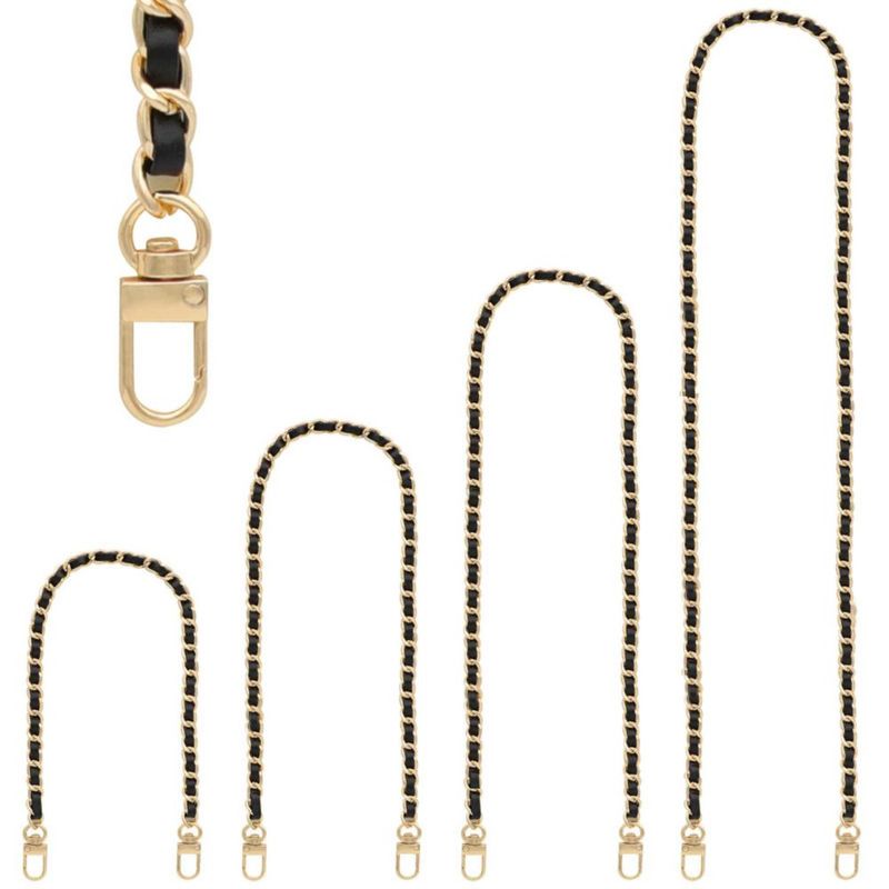 Correa para bolso RAPUDA 39 cm/60 cm/80 cm/120 cm Negro/Oro