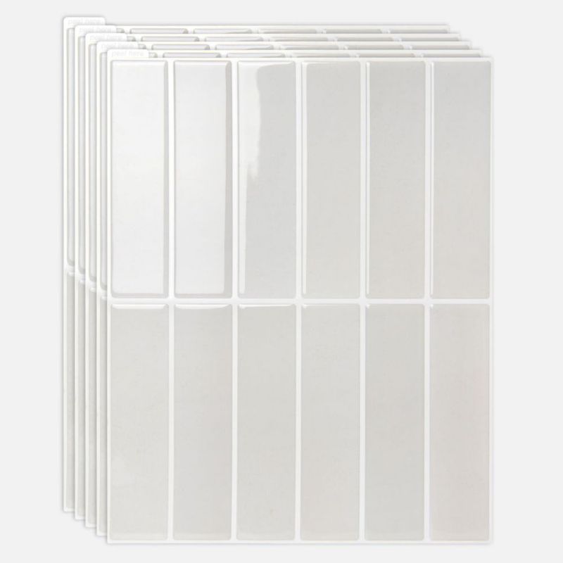 Salpicadero Art3d Pack de 10 piezas 29 × 23 cm Blanco Crema