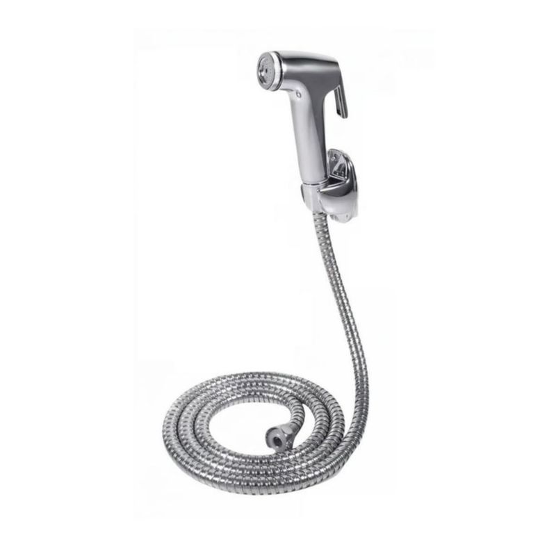 Manguera Con Rociador De Mano Para Ducha Plata