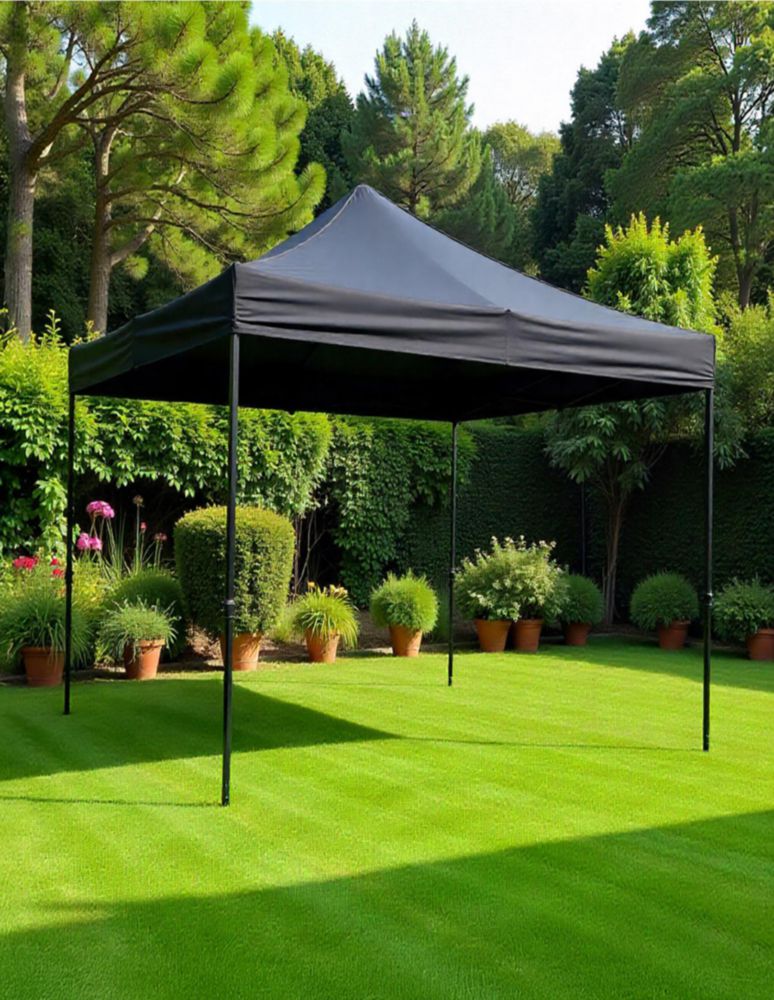 LONA REPUESTO PARA TOLDO 2X2 NEGRA, POLIETILENO DE ALTA DENSIDAD, PROTECCION UV