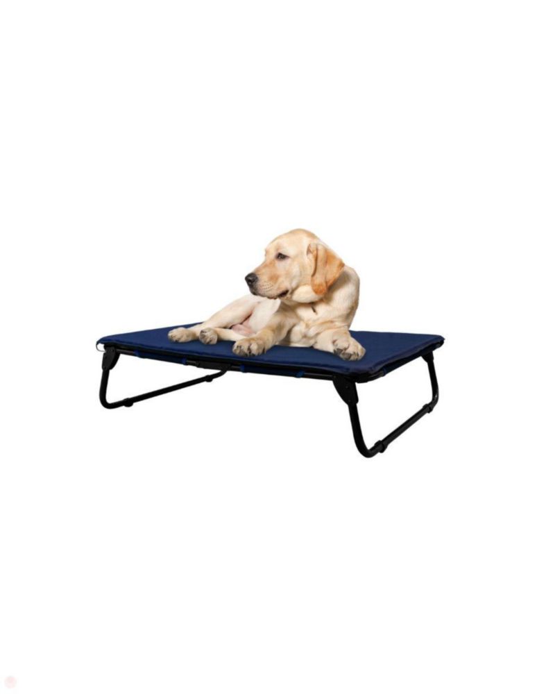 KIT Catre/Cama + Colchoneta Pegaso para Mascotas Grande. Modelo KIT KM-GD Azul Marino.