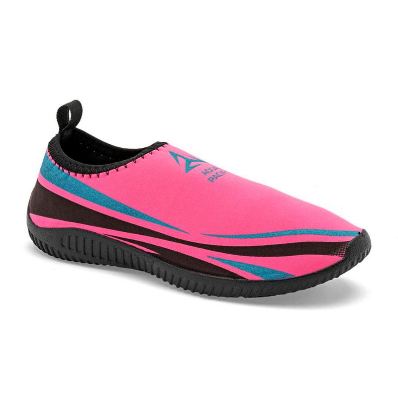 SANDALIA VERANO CERRADO AQUA PACIFIC 600 ROSA VERDE NEGRO