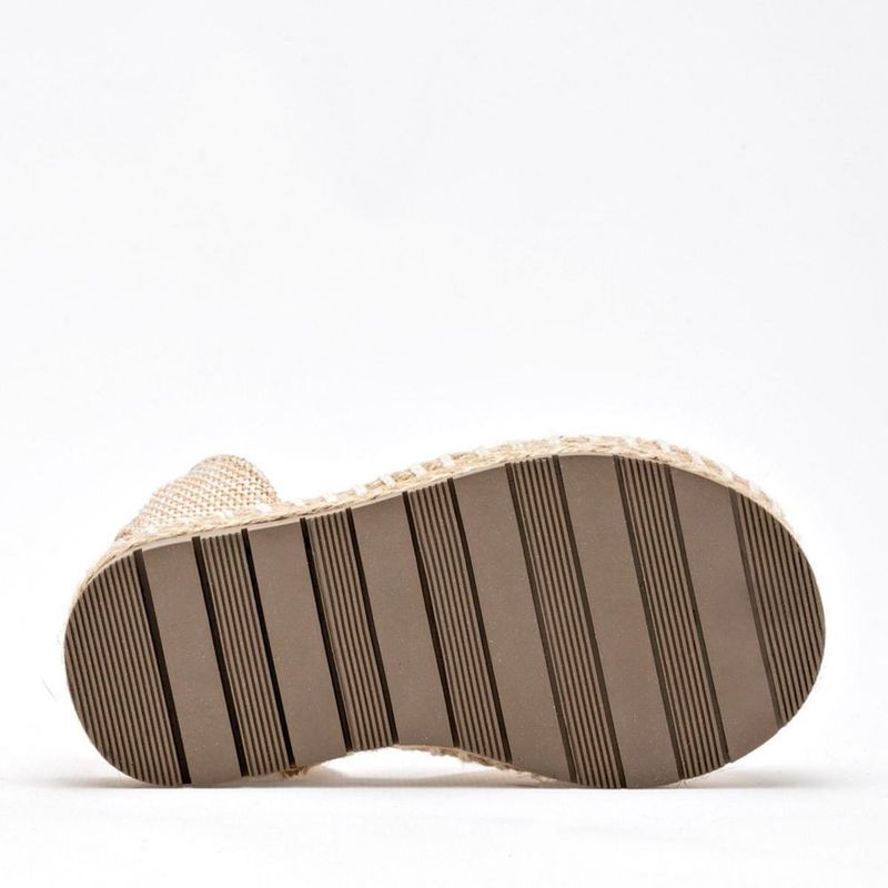 ALPARGATA  MORAMORA ESTRELLA BEIGE