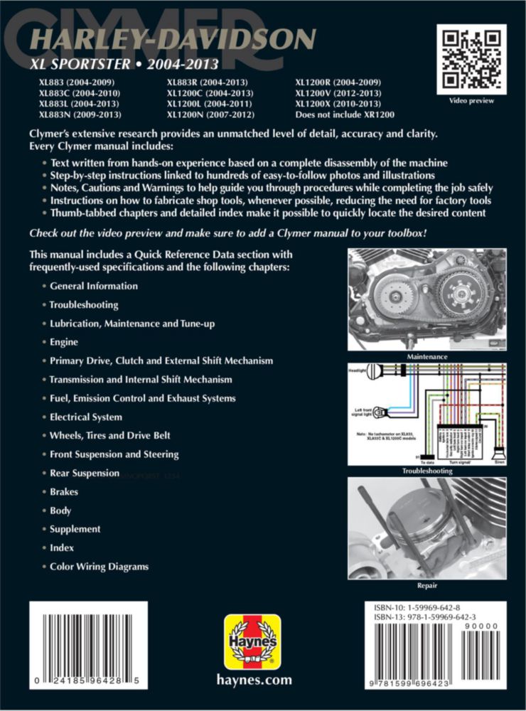 Manual de Servicio Clymer Harley‑Davidson 2004‑2013