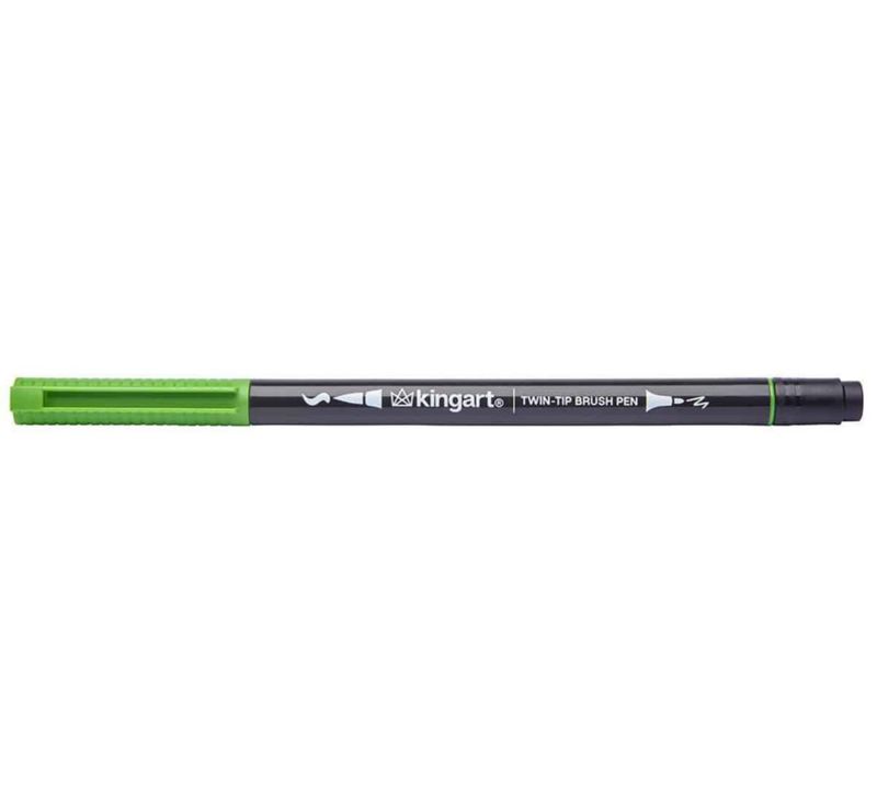 Marcadores de pincel KINGART PRO 24 colores de punta dual