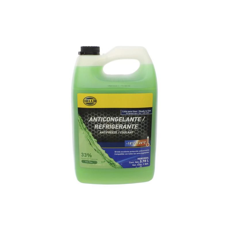 ANTICONGELANTE   HELLA VERDE DILUIDO 33% 3.785L HCG33GAL
