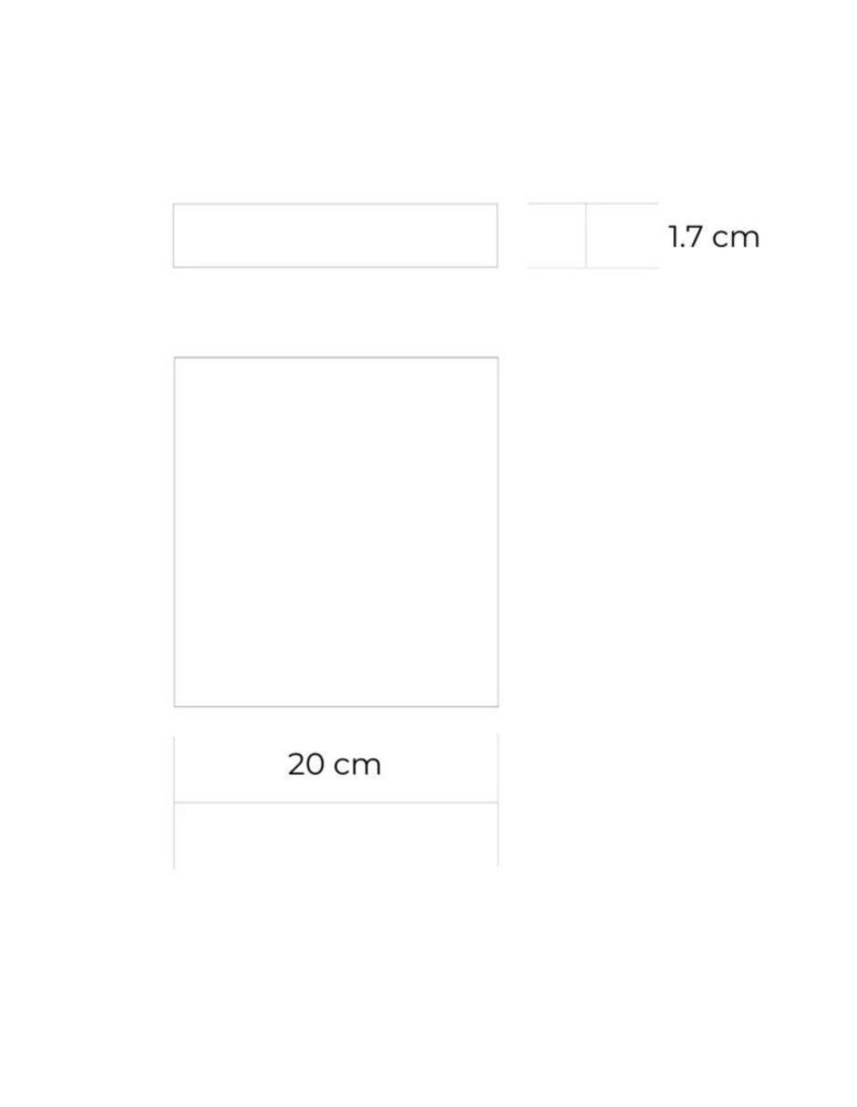 Luminario LED de Muro Enlazable Estévez 8W (420lm) Luz RGB, Aplicación Fija de Sobreponer, Diseño Delgado 20x20cm
