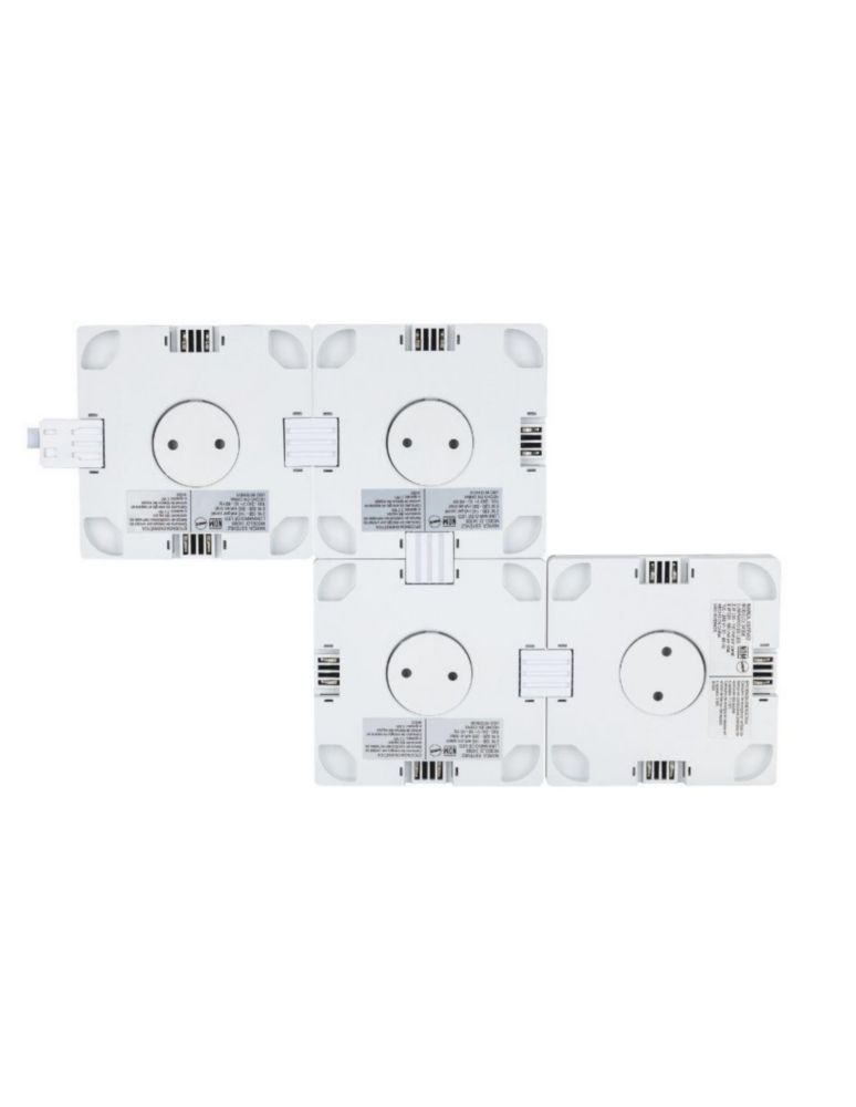 Luminario LED de Muro Enlazable Estévez 8W (420lm) Luz RGB, Aplicación Fija de Sobreponer, Diseño Delgado 20x20cm