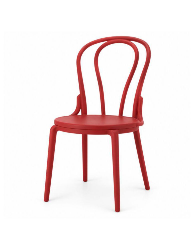 Lagoon Silla de Comedor Ergonómica y Estibable de Polipropileno para Interior y Exterior, Resistente a Decoloración (Soporta 120kg)