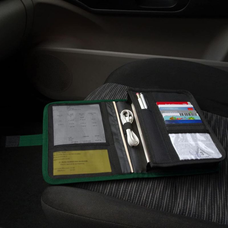 Caddy PlusXpres Organizador Verde de Documentos para Coche