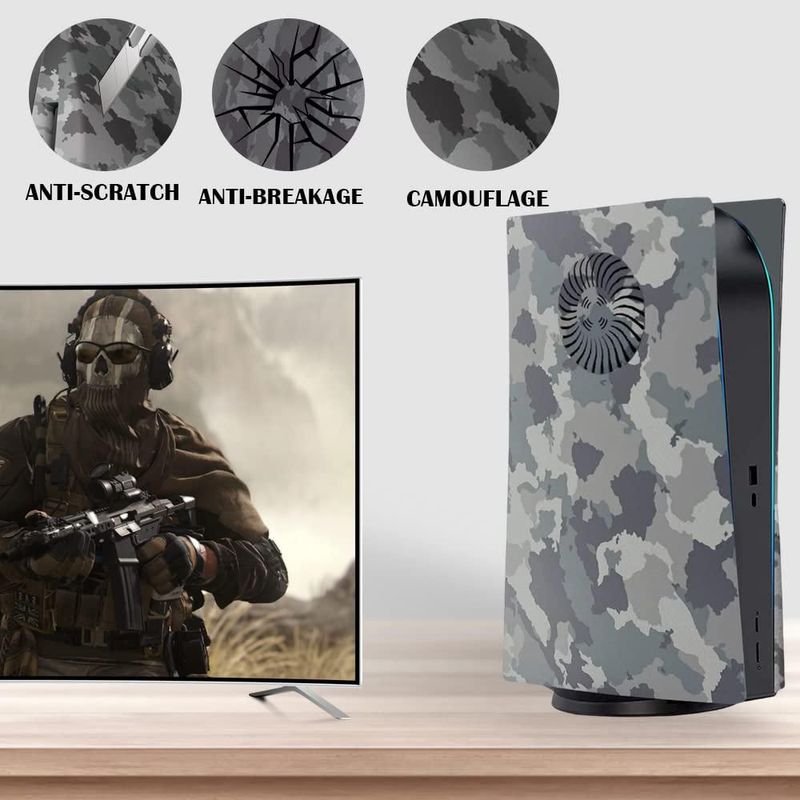 Cubierta de ABS con camuflaje para PS5 – Wedorat