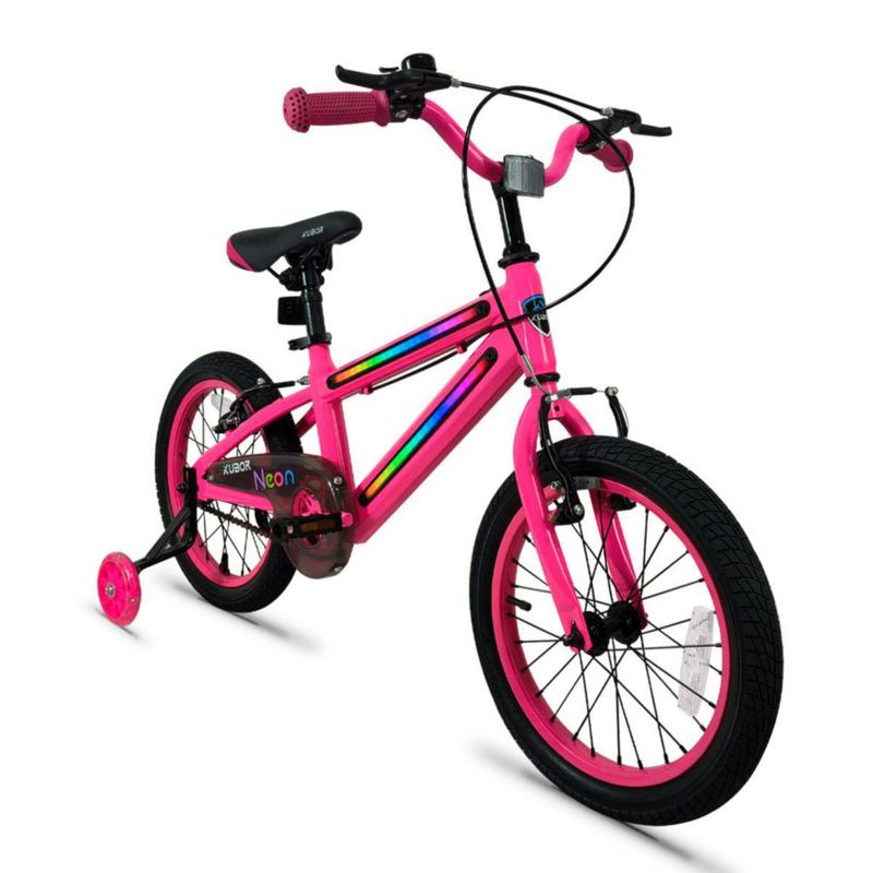 Bicicleta Infantil KUBOR NeonX R16 de 1V Rosa