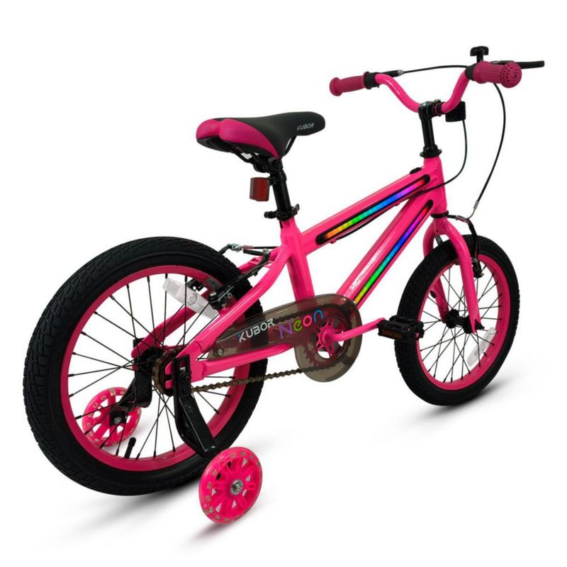 Bicicleta Infantil KUBOR NeonX R16 de 1V Rosa