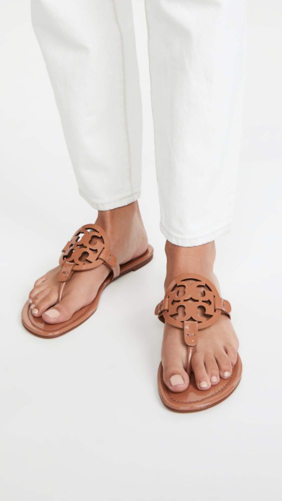 Sandalia Tory Burch Miller Beige talla 8 US