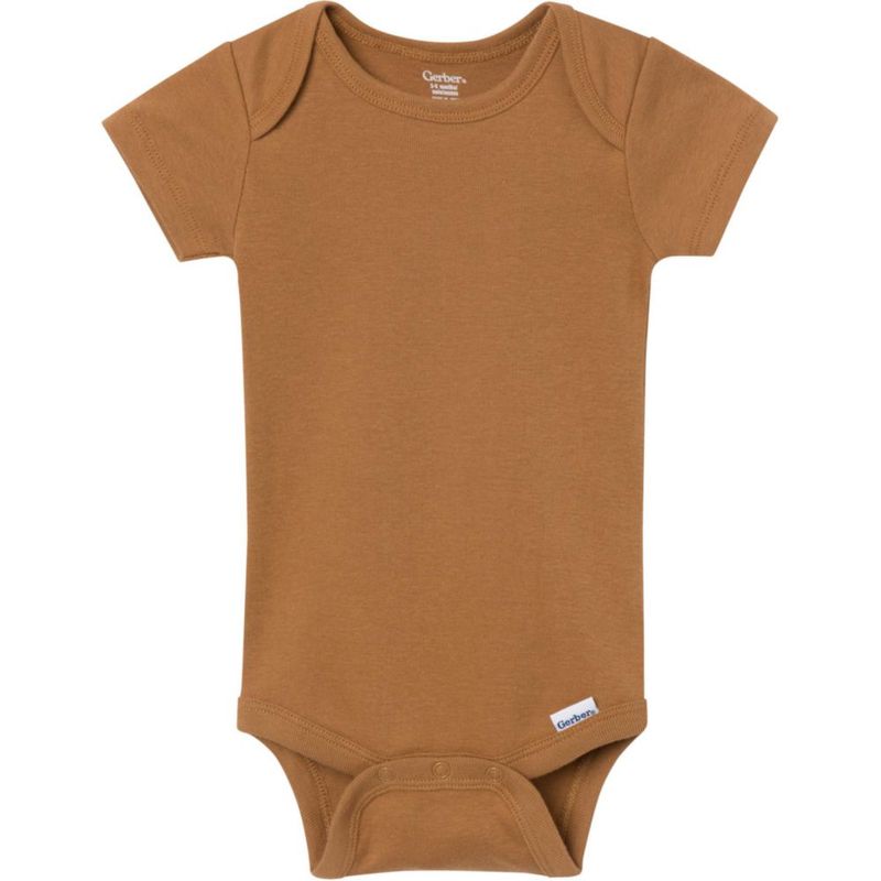 Body Gerber unisex pack de 5 unidades 3‑6 meses color marrón