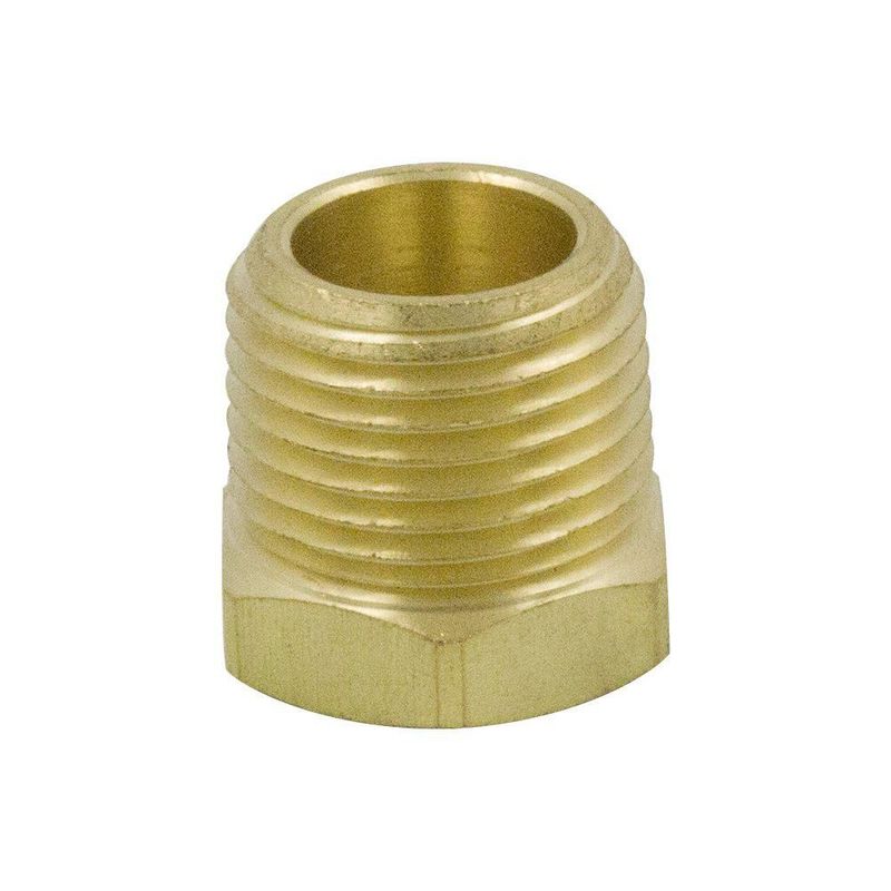 Reductor de casquillo Legines 1/4" a 1/8" NPT latón 2 unidades