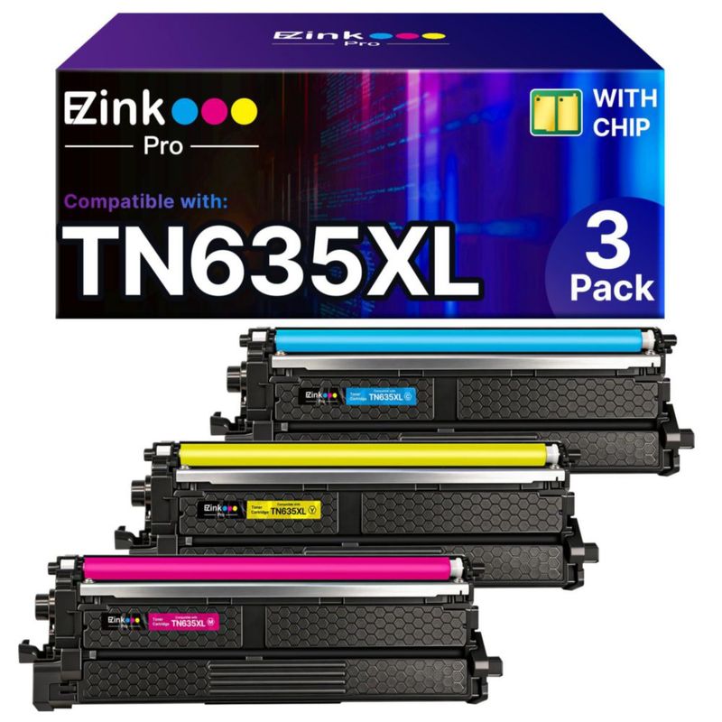 Cartucho de tóner E‑Z Ink Pro TN635XL (Pack de 3)