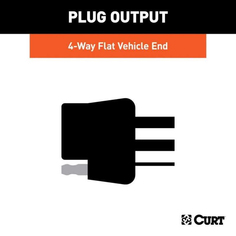Arnés de cableado CURT para Ford Taurus / Lincoln MKS de 4 pines