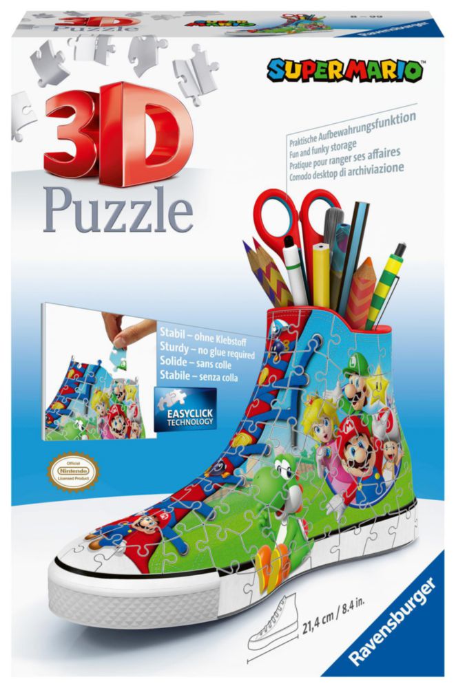Rompecabezas 3D Ravensburger Super Mario Zapatilla 108 piezas