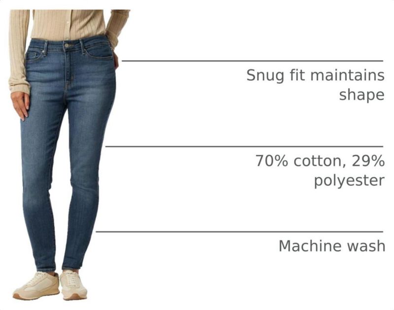 PANTALONES Levi Strauss Signature Gold Skinny para Mujer