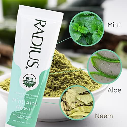 Pasta de dientes RADIUS 85 g Menta Aloe y Neem (2 unidades)
