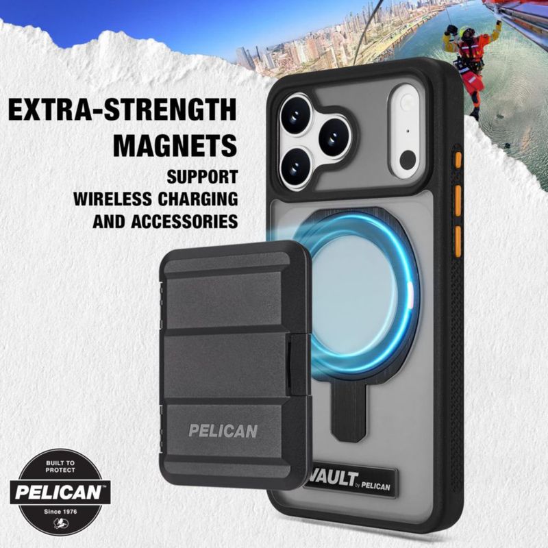 Funda Pelican para iPhone 18 Pro Max MagSafe Smoke