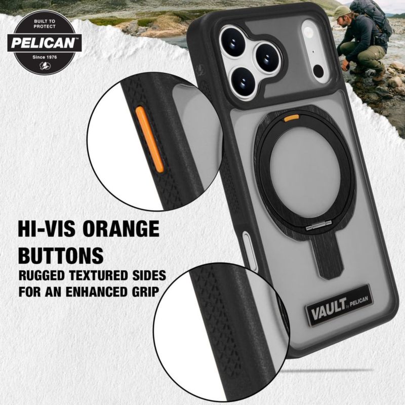 Funda Pelican para iPhone 18 Pro Max MagSafe Smoke