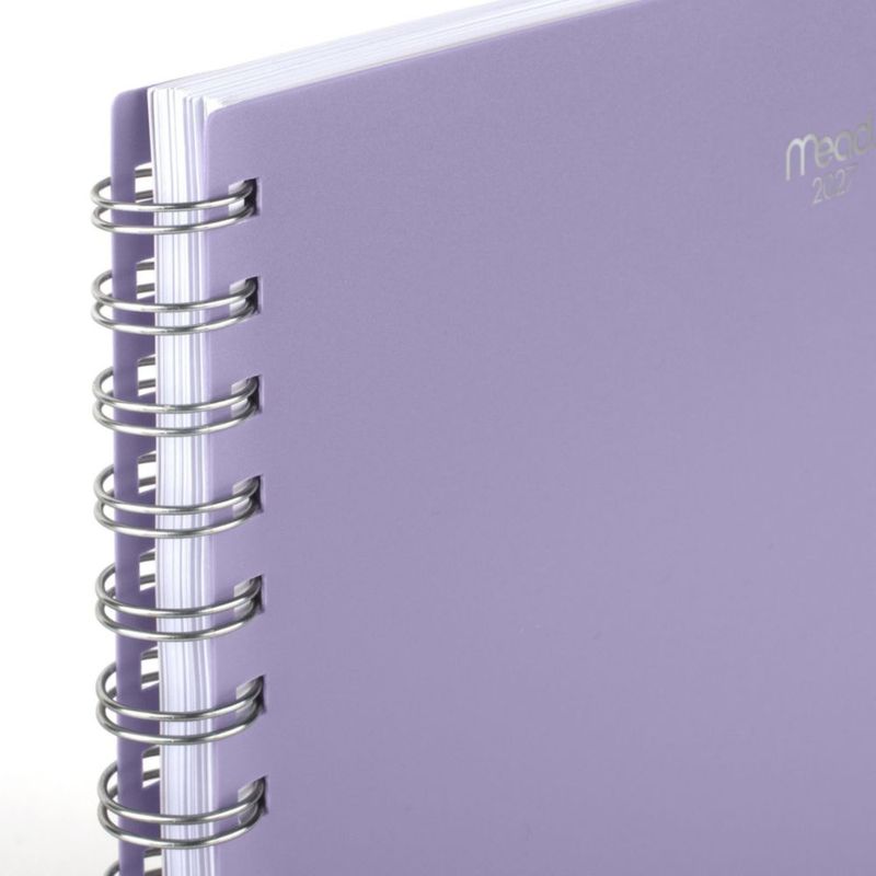 Planificador Mead 14 cm x 22 cm Lila 2027 Semanal/Mensual