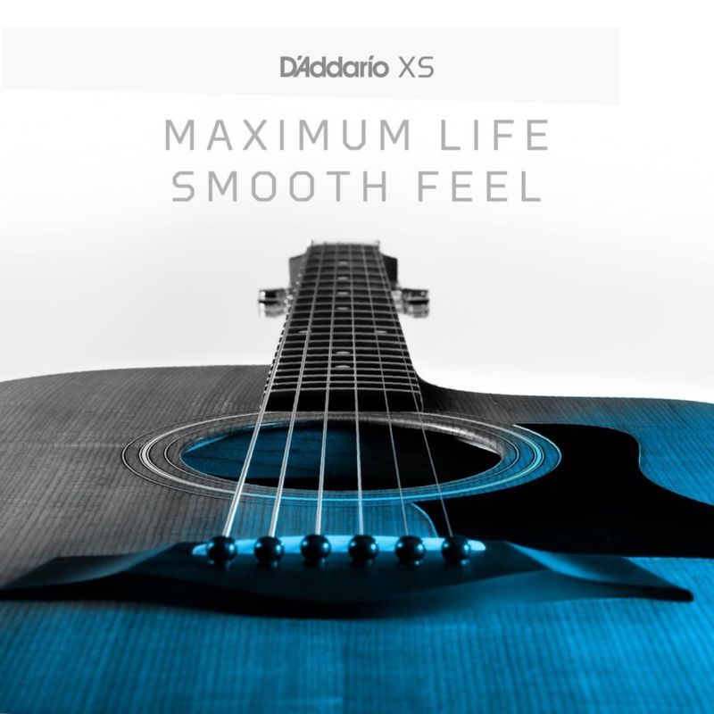 Cuerdas D'Addario XS para guitarra acústica 12-53 juego de 25