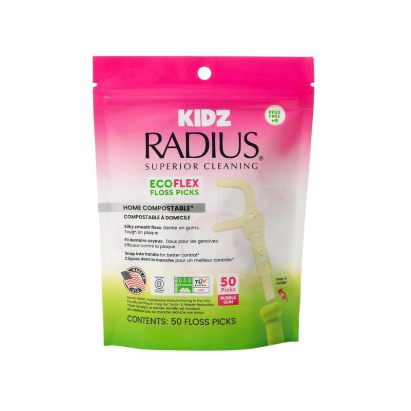 Hilo Dental RADIUS EcoFlex para Niños - Pack de 50 (Compostable)