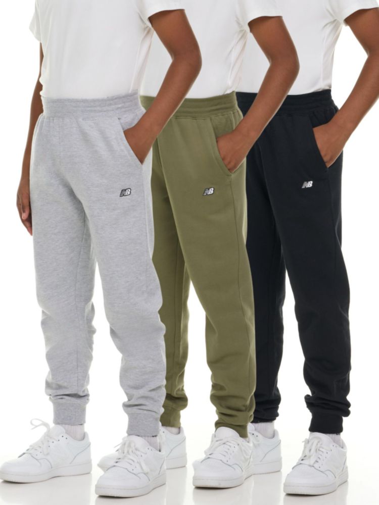 New Balance Pantalones de chándal 3‑pack para niños tallas 4‑20