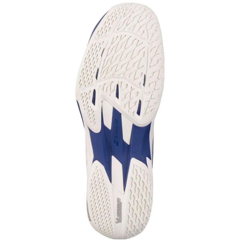 Zapatillas de Tenis Babolat Jet Mach 4 Crema/Azul Oscuro US 8.5