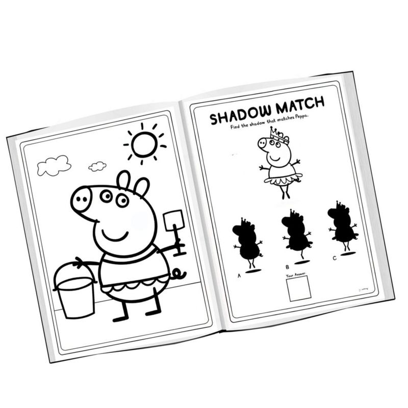Set de Pegatinas y Actividades de Peppa Pig para Colorear