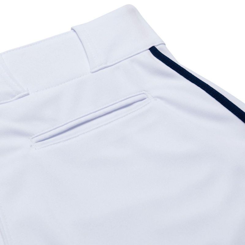 Pantalones de béisbol CHAMPRO talla mediana blanco con detalle en azul marino