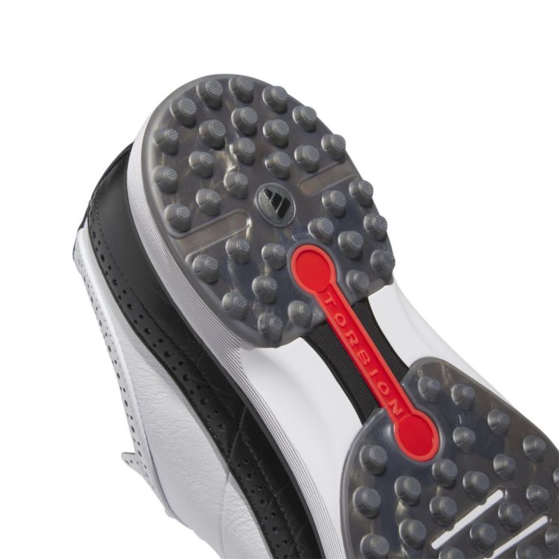 Zapatos de golf adidas MC80 Sin clavos 6.5 Blanco/Negro/Rojo