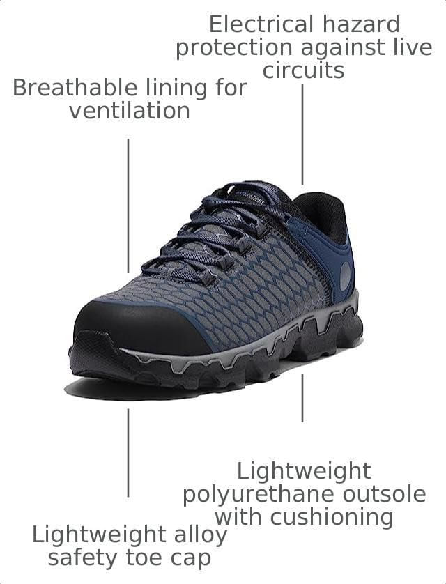 Zapato de seguridad Timberland PRO 7 W gris/azul marino con puntera de aleación