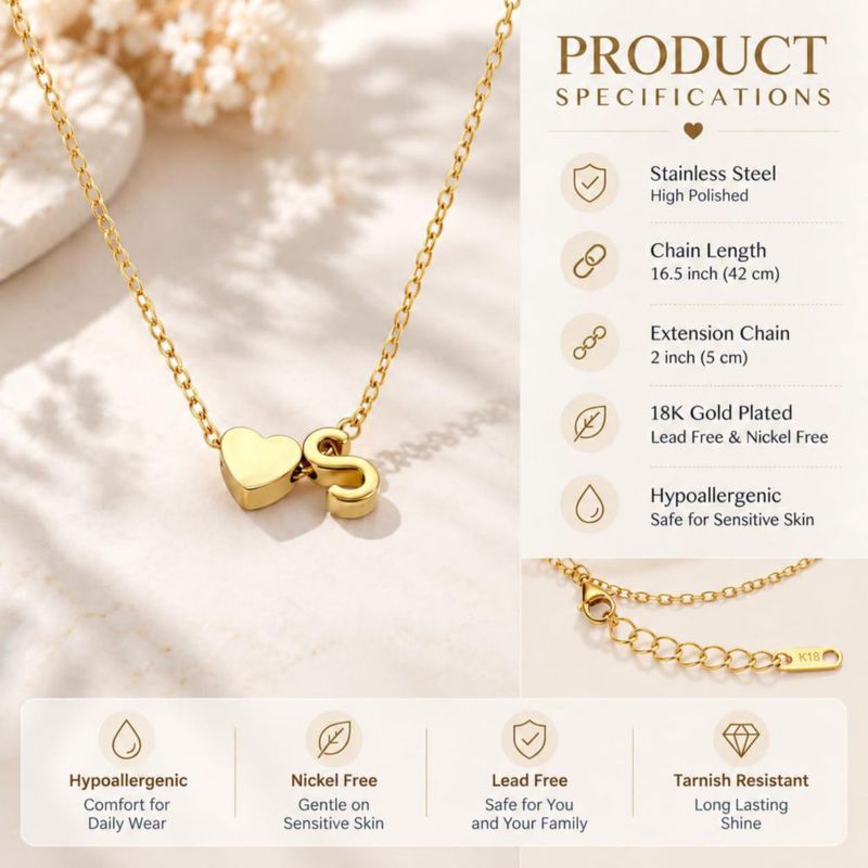 Collar Glimmerst 42 cm chapado en oro 18 K
