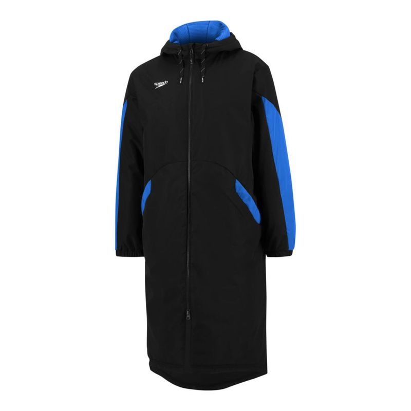 COAT Speedo Parka Chaqueta Forrada con Forro Polar – Azul Edge – Talla Grande