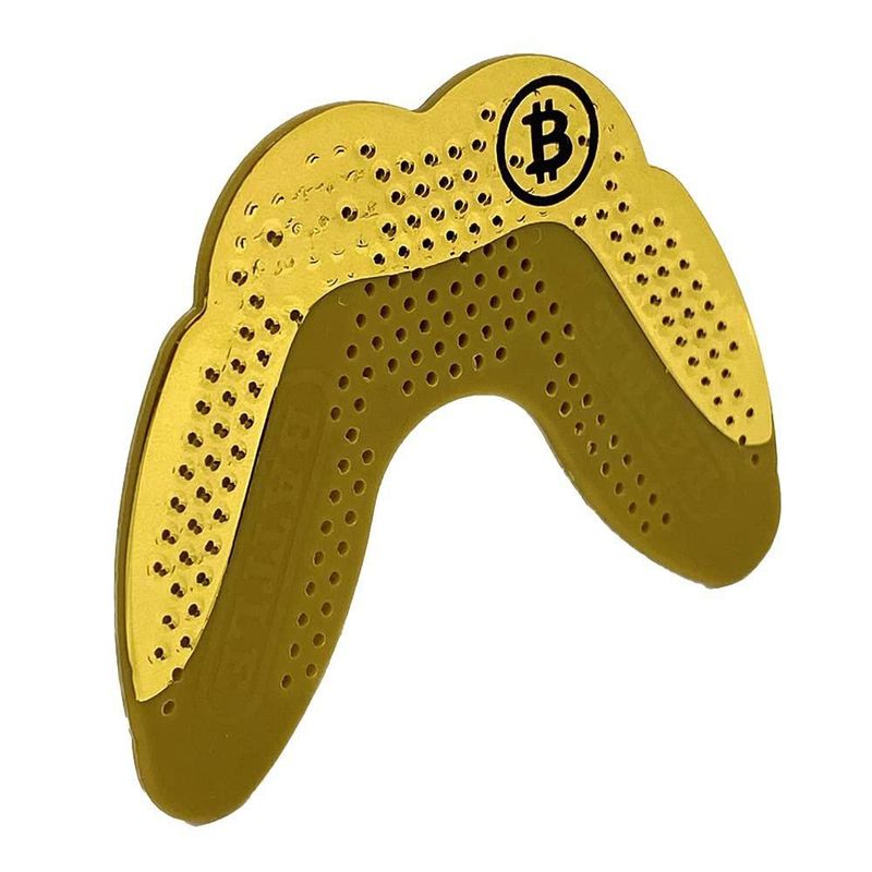 Protector Bucal Battle Ultra‑delgado Grillz Cromo Dorado