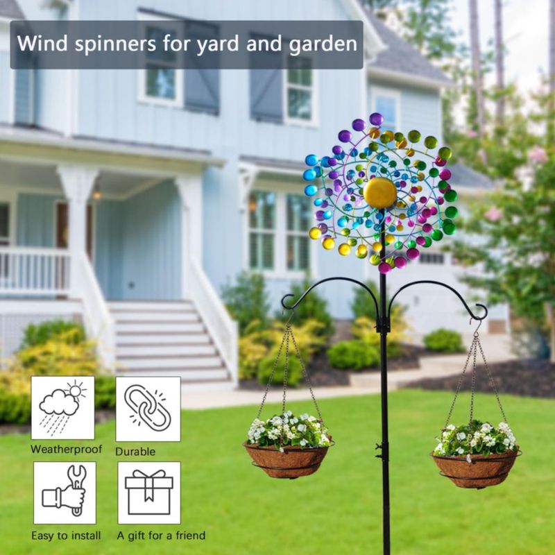 Girador de Viento Tuokiuhn de Metal para Decoración Exterior de Jardín