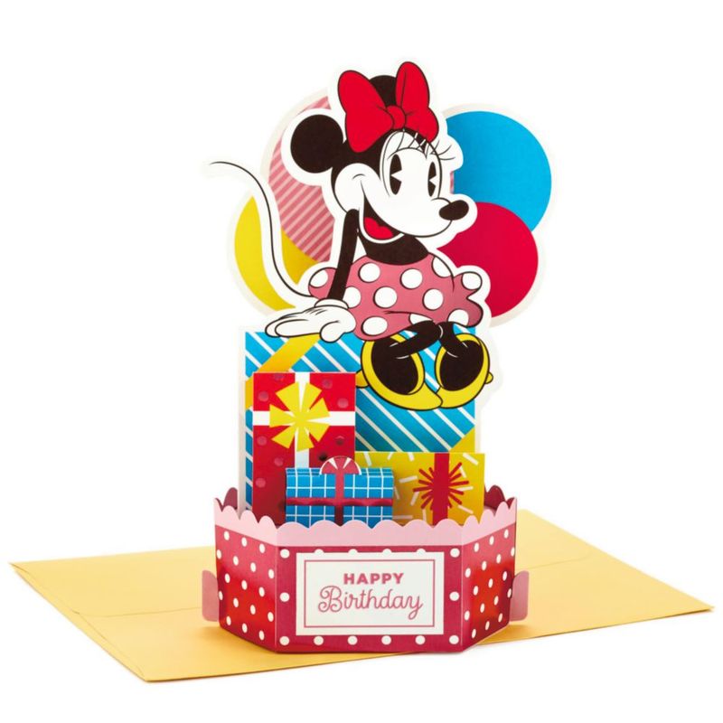 Tarjeta de Cumpleaños Pop Up Hallmark Minnie Mouse