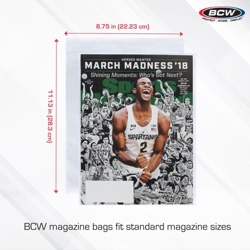 Fundas para revistas BCW 22 x 28 cm paquete de 200 sin ácido