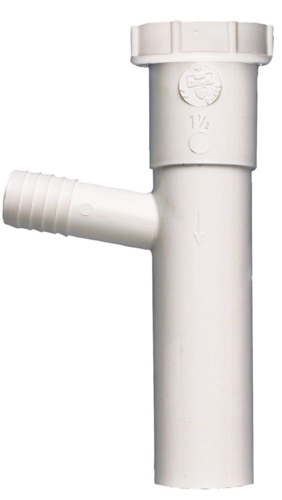 Ramal para lavavajillas Plumb Pak 20 cm blanco 1‑1/2 pulg.